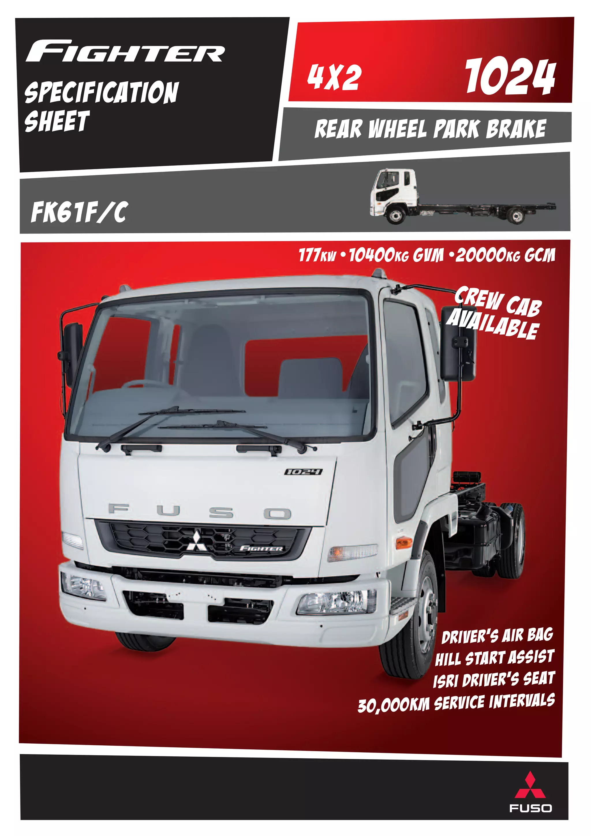 Fuso Fighter Truck Specification Sheet at Hallam Truck Centre | PDF