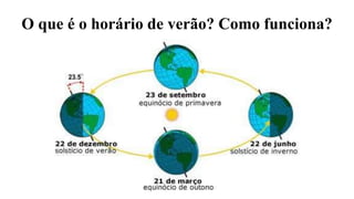 O que é o horário de verão? Como funciona?
 