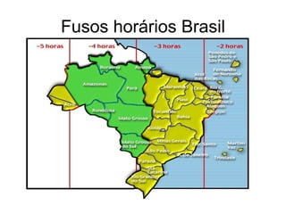 Fusos horários Brasil 