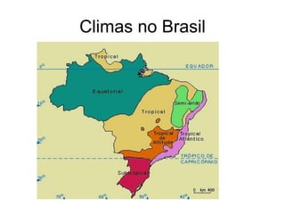 Climas no Brasil 