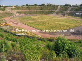 Der Rasen muss nur noch etwas gemäht werden…… 