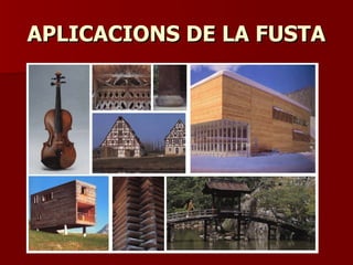 APLICACIONS DE LA FUSTAAPLICACIONS DE LA FUSTA
 