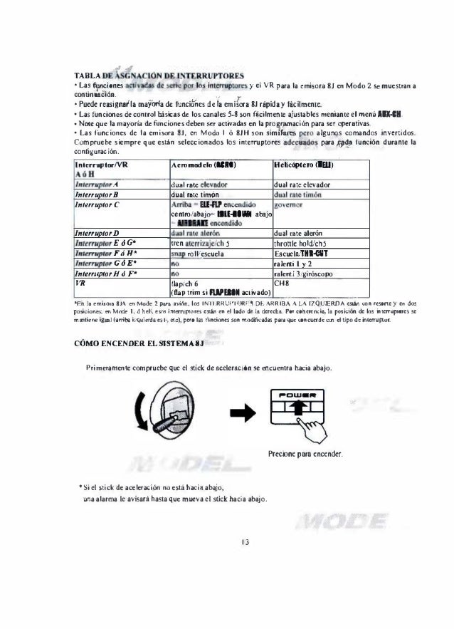 Futaba T6j Manual Español