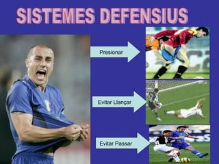 SISTEMES DEFENSIUS Presionar Evitar Llançar Evitar Passar 