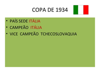 TODOS OS CAMPEÕES DA COPA DO MUNDO 1930-2018 