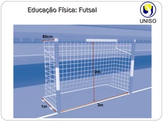 Educação Física: Futsal 2m 3m 1m 80cm 