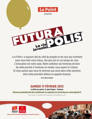 Futurapolis 2012 - Le programme