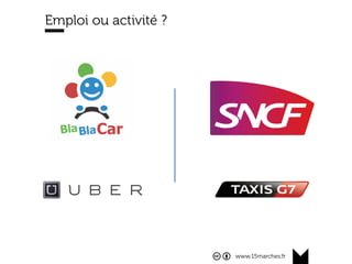 www.15marches.fr
Emploi ou activité ?
 