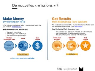 www.15marches.fr
De nouvelles « missions » ?
 