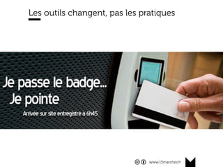 www.15marches.fr
Les outils changent, pas les pratiques
 