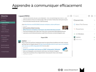 www.15marches.fr
Apprendre à communiquer eﬃcacement
 