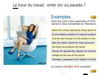 www.15marches.fr
Le futur du travail : enfer (et) ou paradis ?
 