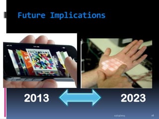 Future Implications

2013

2023
12/23/2013

16

 