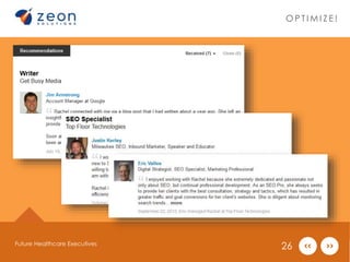 OP T IMI Z E ! 
Future Healthcare Executives 26 
 