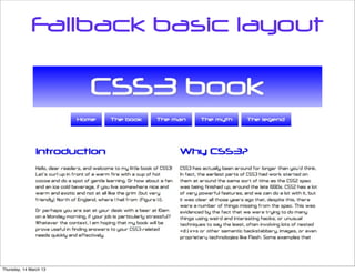 Fallback basic layout




Thursday, 14 March 13
 