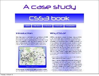 A case study
Thursday, 14 March 13
 