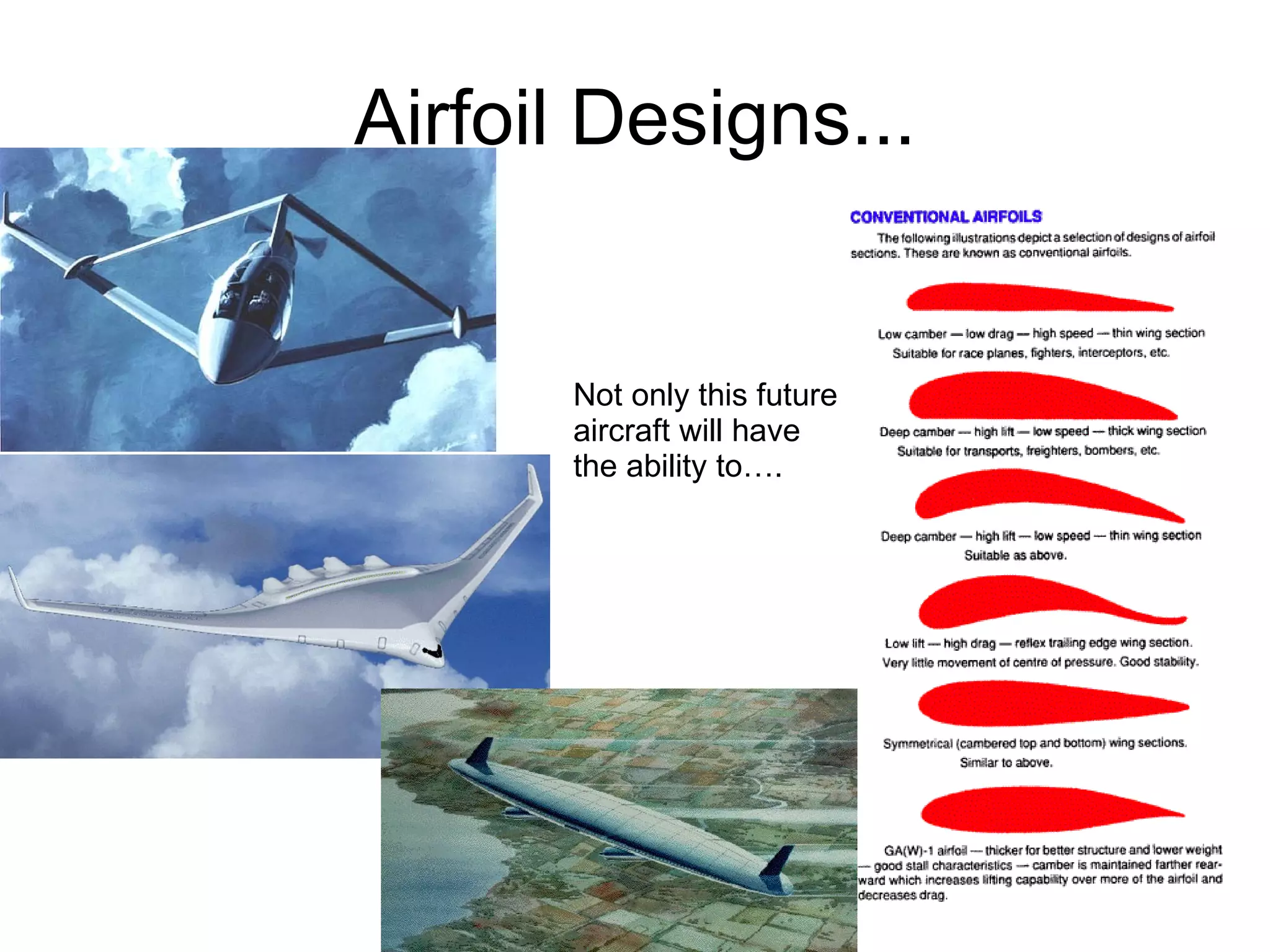 Airfoil Designs... Not only this future aircraft will have the ability to…. 
