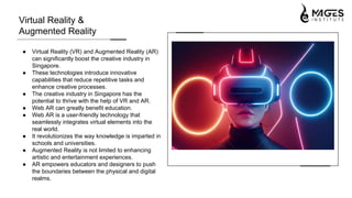 The Future of Generative AI in AR/VR Industry in Singapore | PPTX