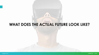 Copyright © 2017
WHAT DOES THE ACTUAL FUTURE LOOK LIKE?
 
