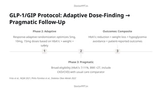 Gip Protocol Future of Diabetes Trials Pragmatic and Adaptive Designs | PPTX