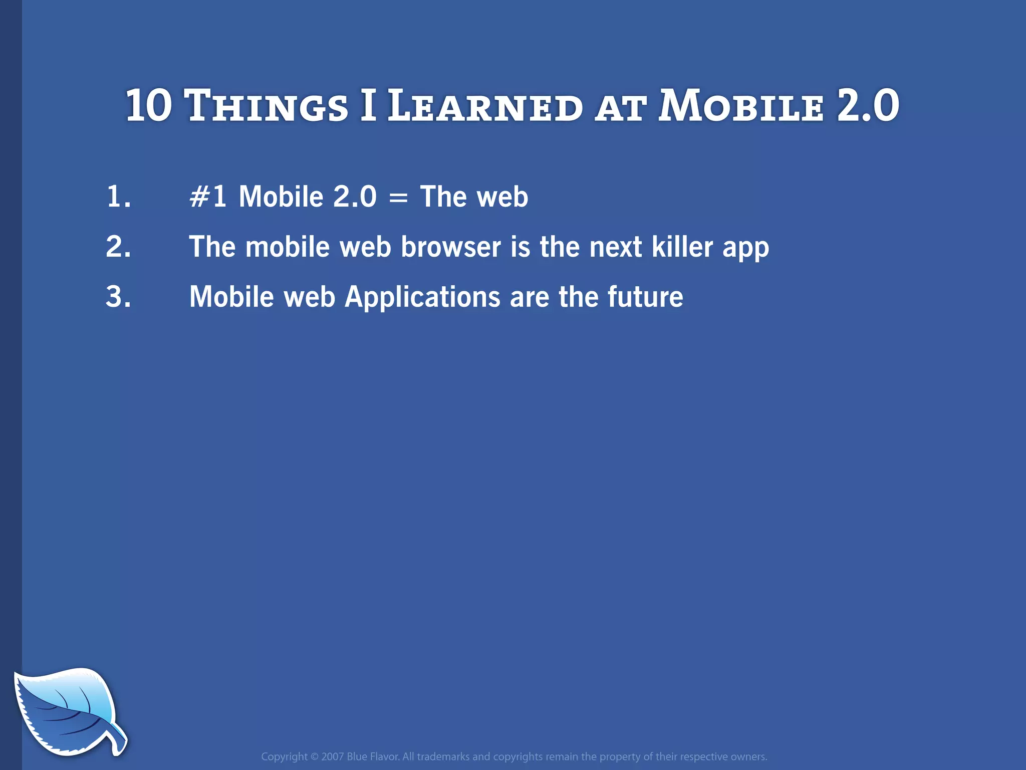 Future of Mobile iPhone Presentation