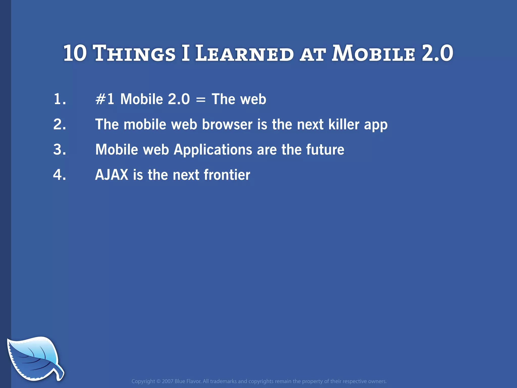 Future of Mobile iPhone Presentation