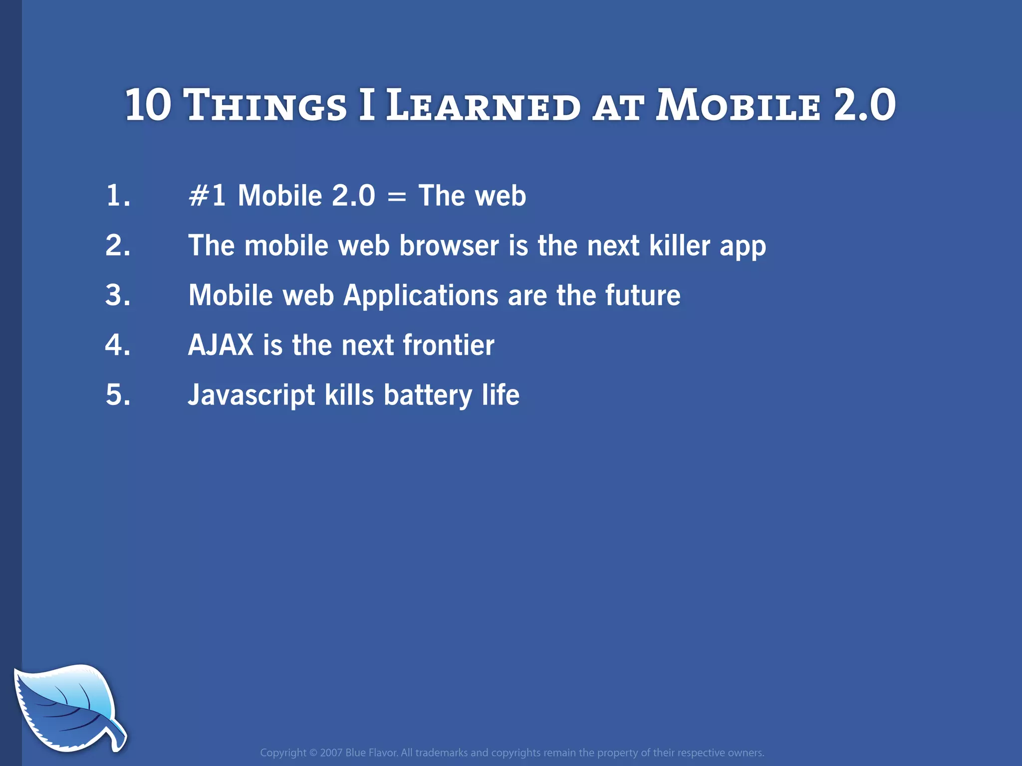 Future of Mobile iPhone Presentation