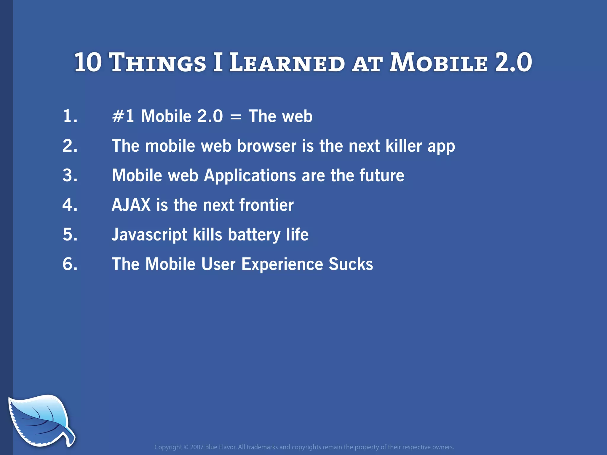Future of Mobile iPhone Presentation