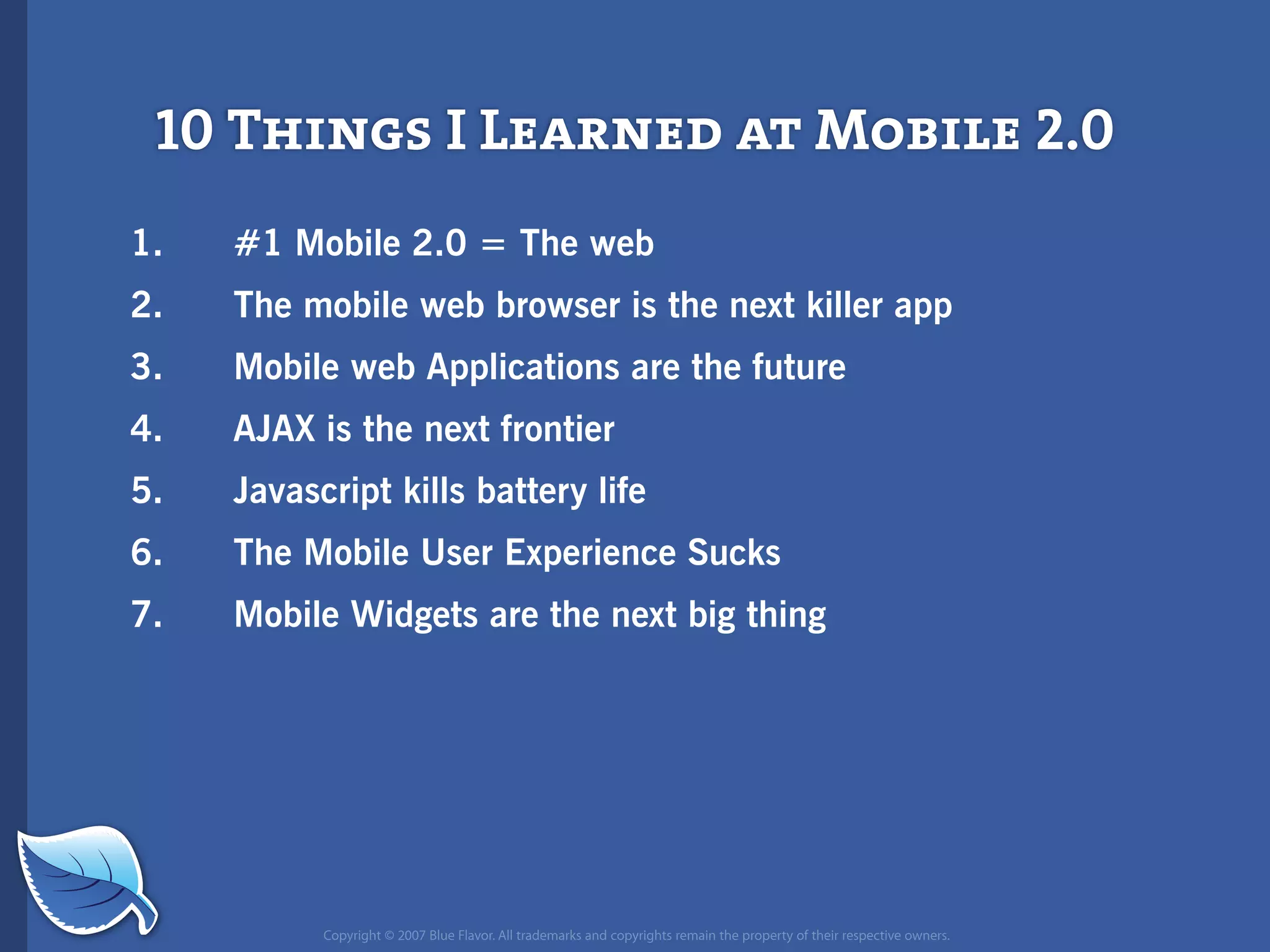 Future of Mobile iPhone Presentation