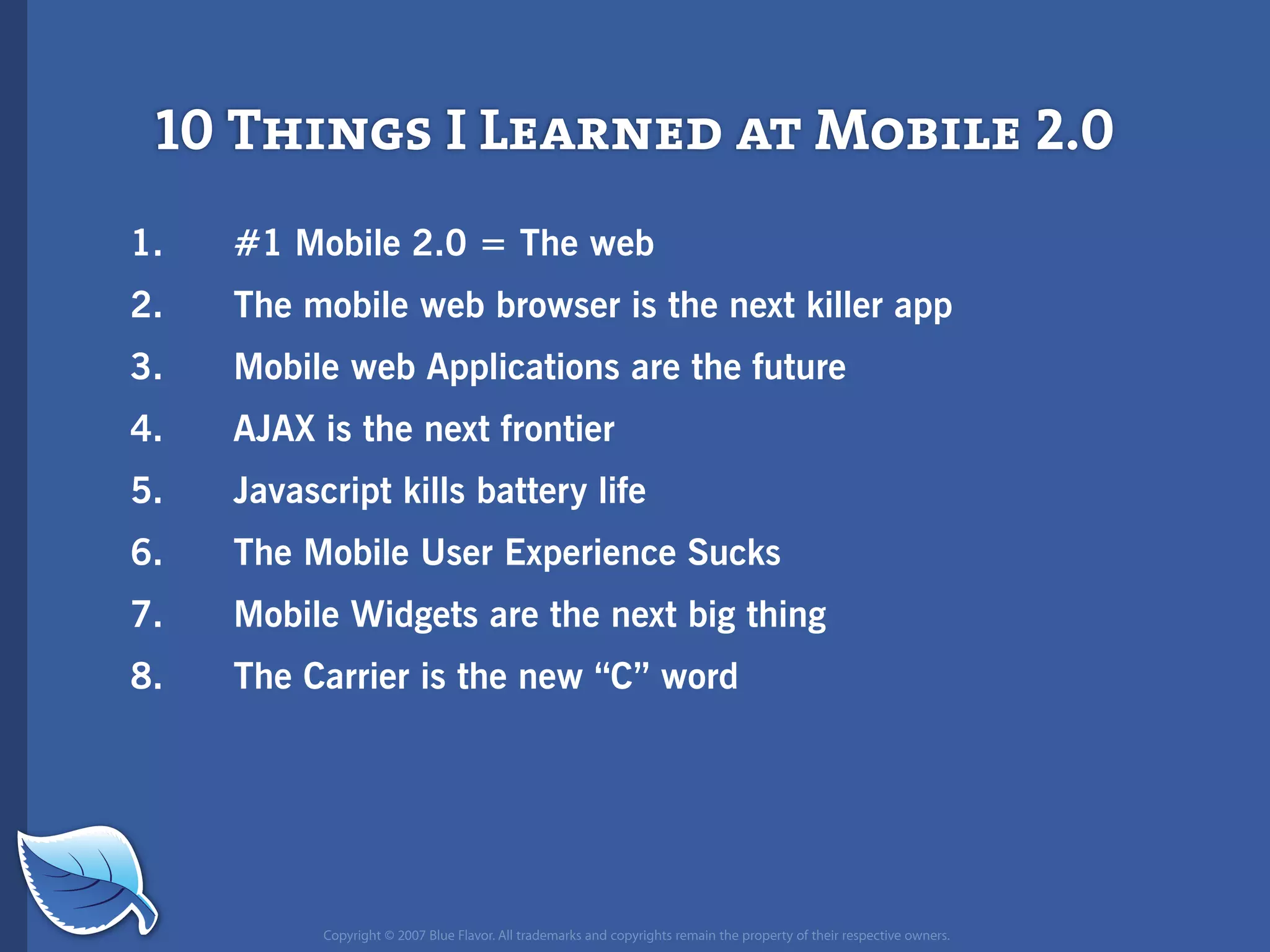 Future of Mobile iPhone Presentation