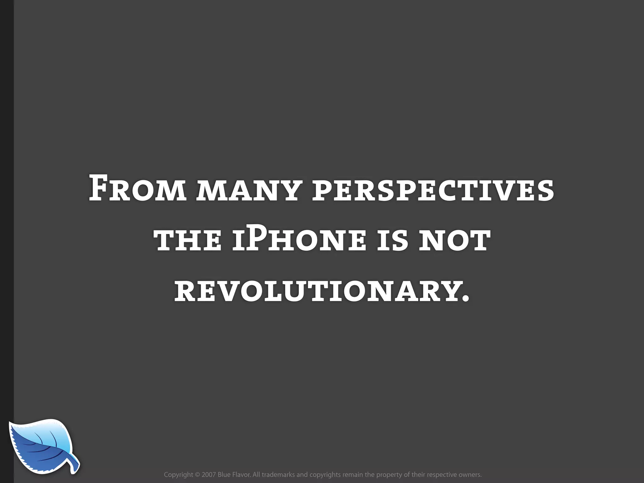 Future of Mobile iPhone Presentation