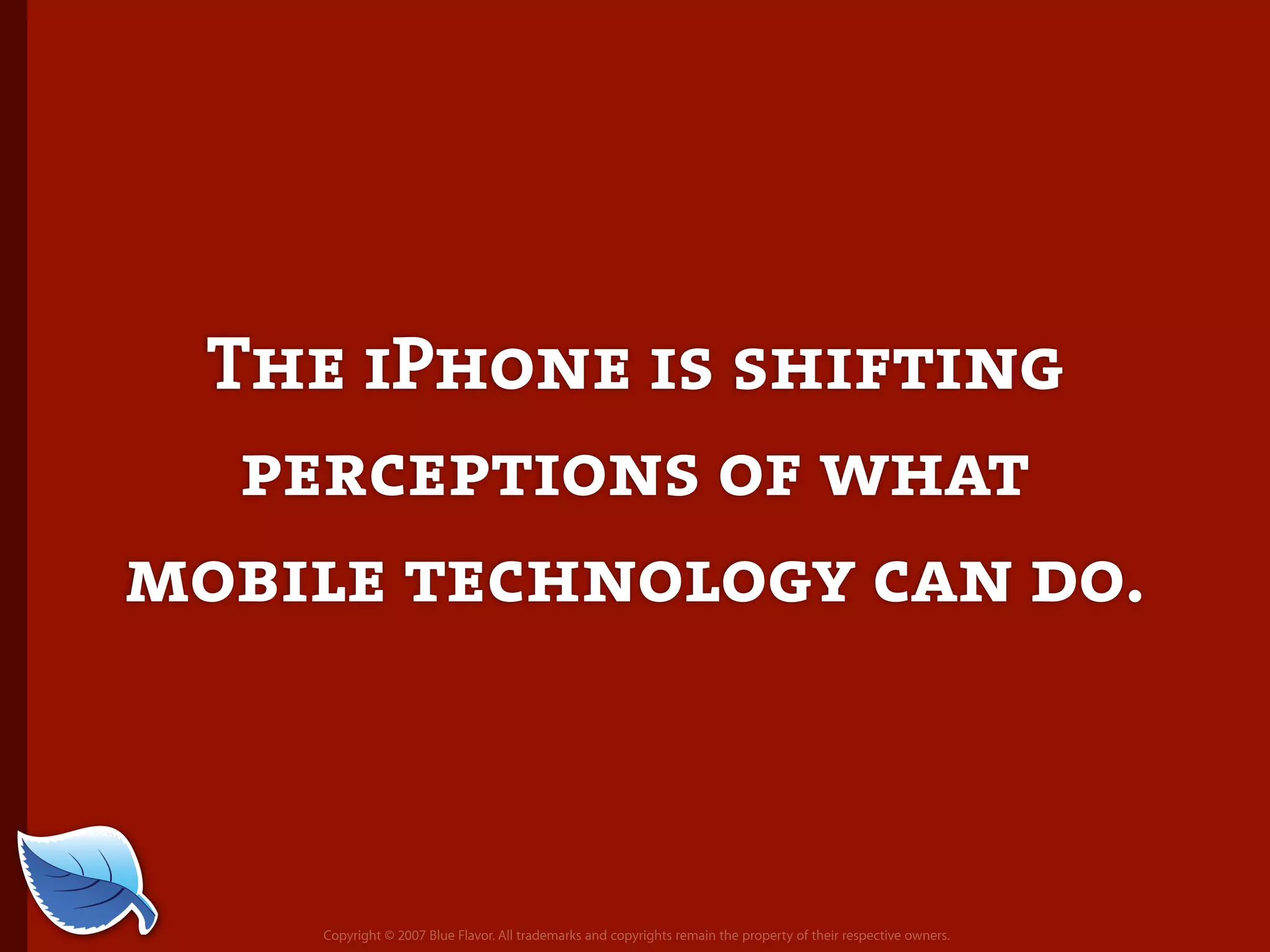 Future of Mobile iPhone Presentation