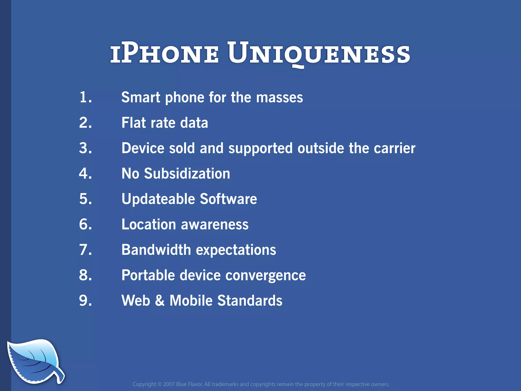 Future of Mobile iPhone Presentation