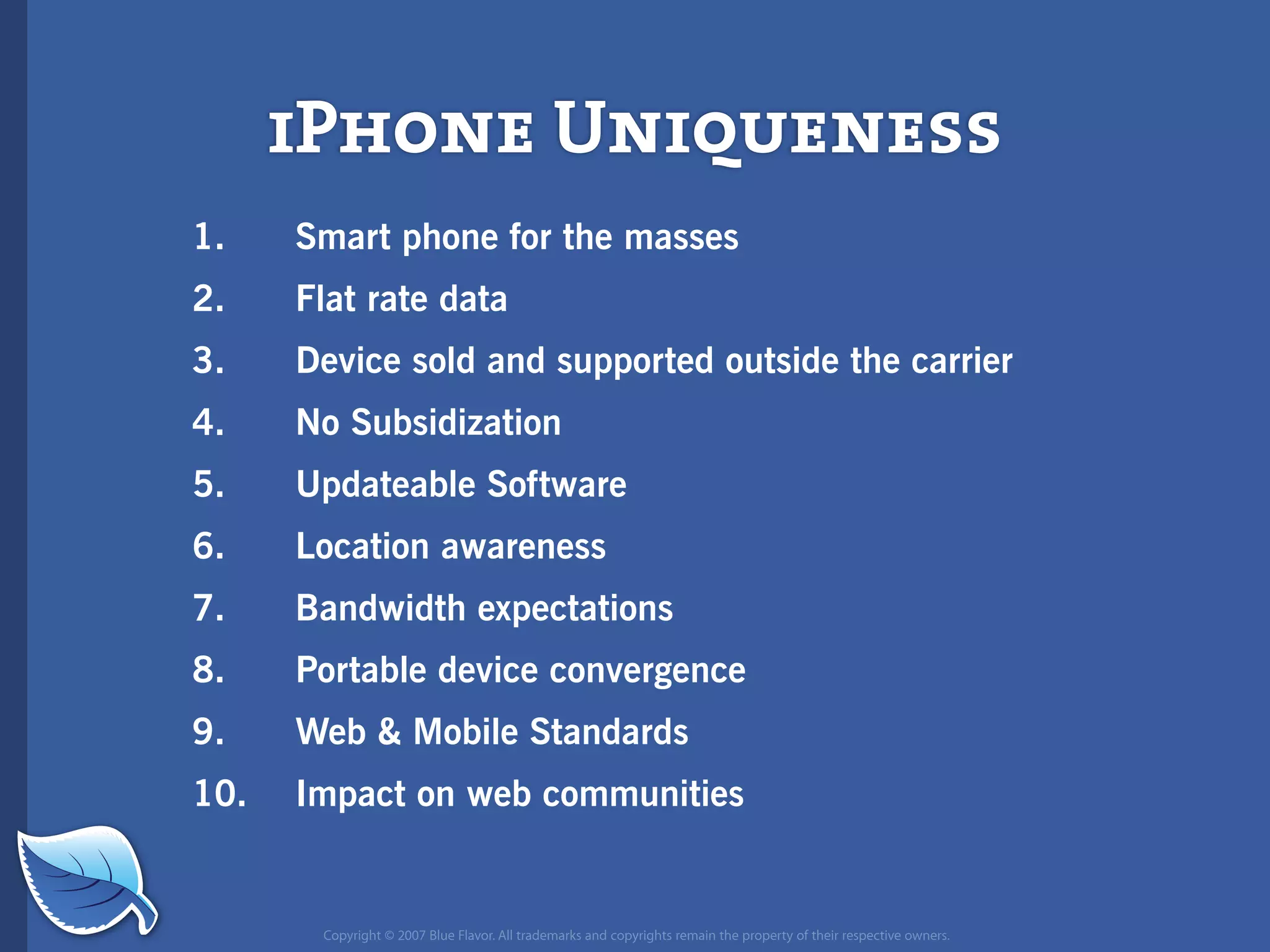 Future of Mobile iPhone Presentation