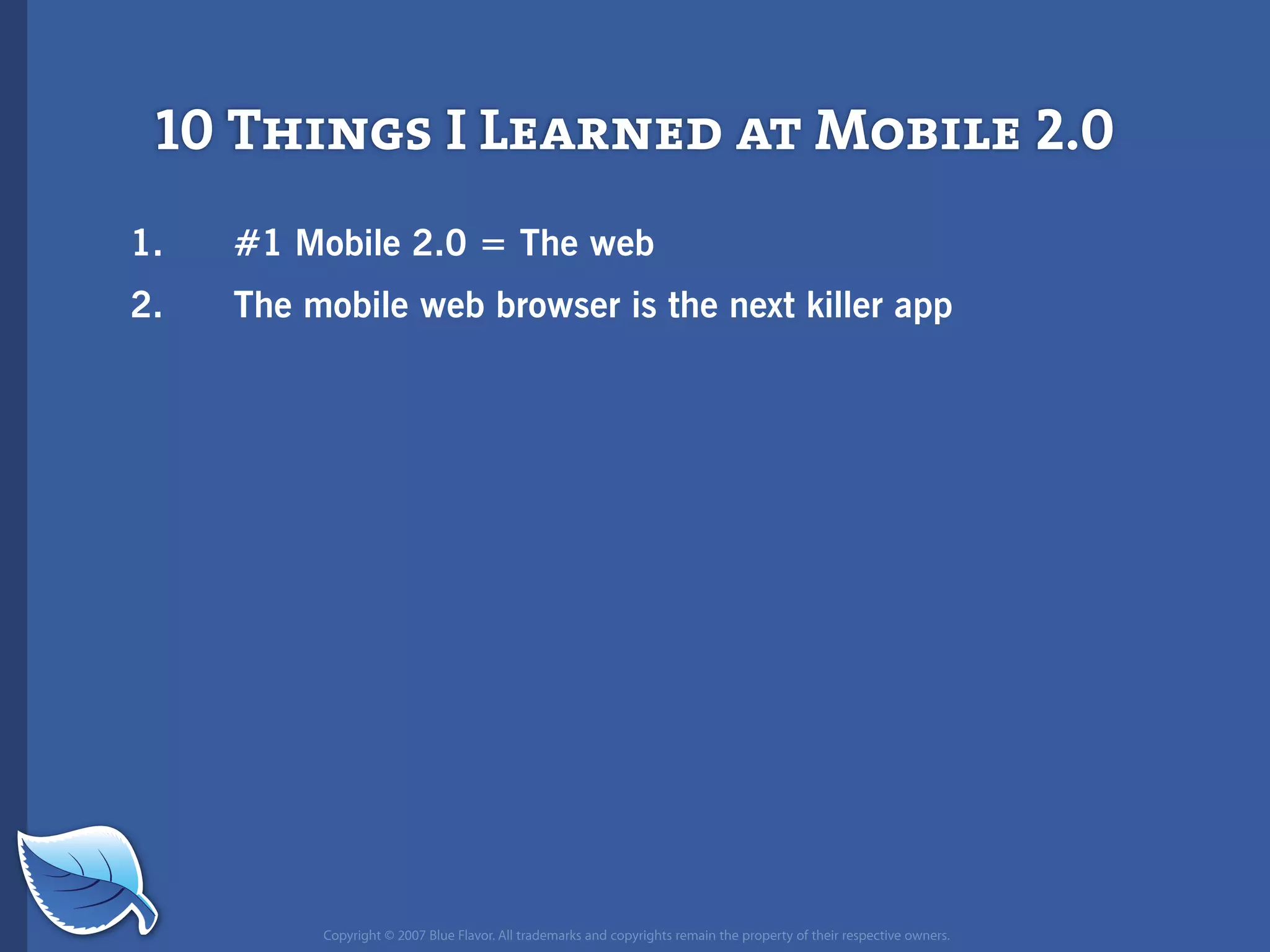 Future of Mobile iPhone Presentation