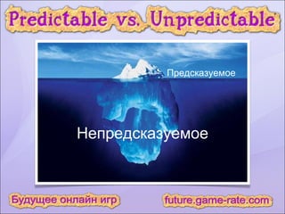 Предсказуемое Непредсказуемое 