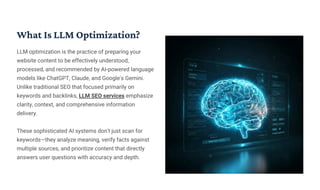 The Future of Search: Why LLM Optimization Matters for Every Website | PDF