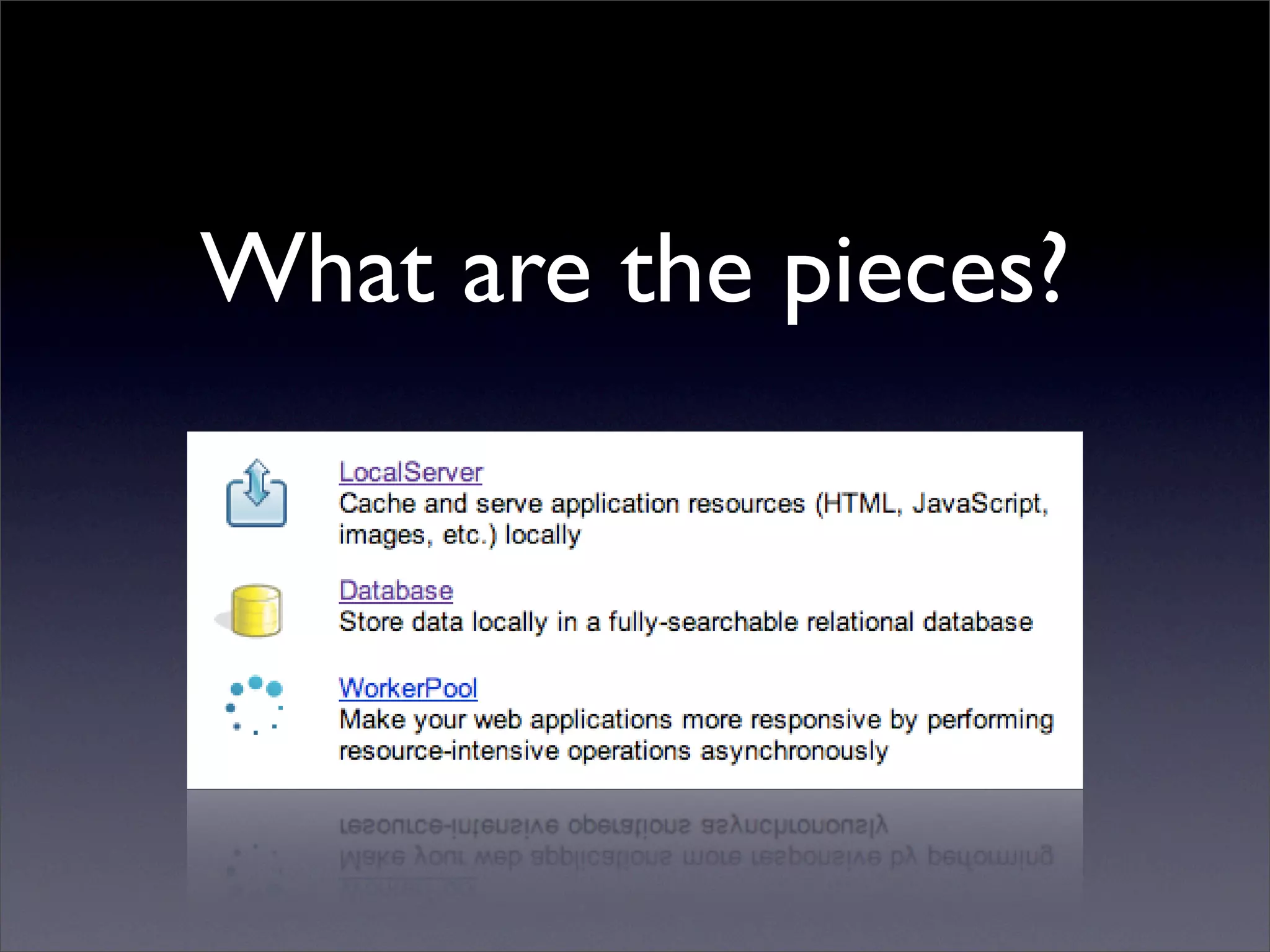 Future of Web Apps: Google Gears