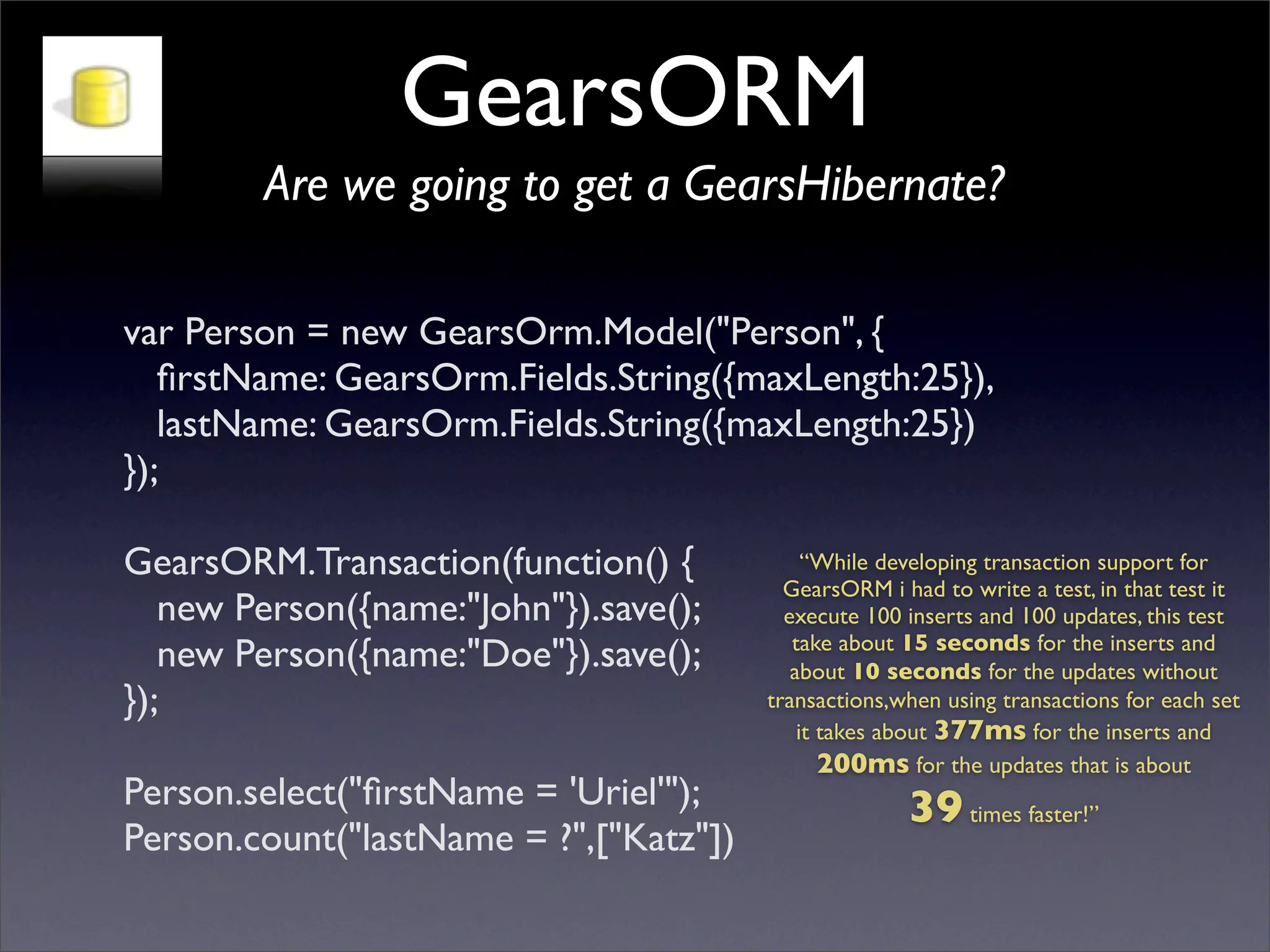 Future of Web Apps: Google Gears