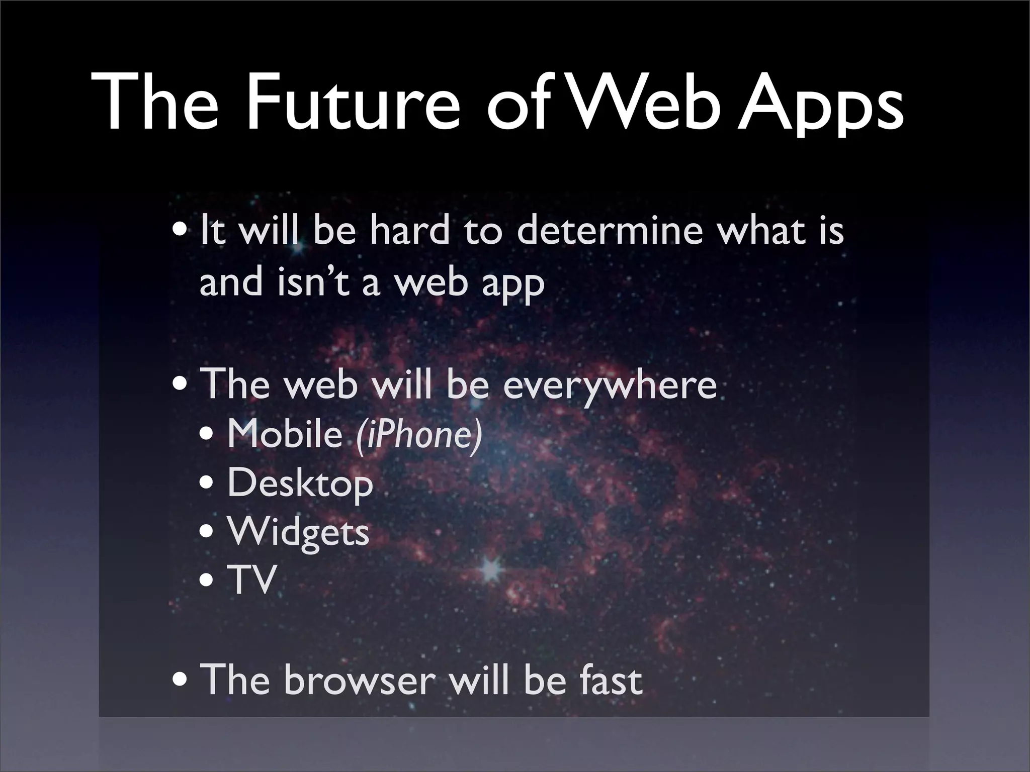 Future of Web Apps: Google Gears