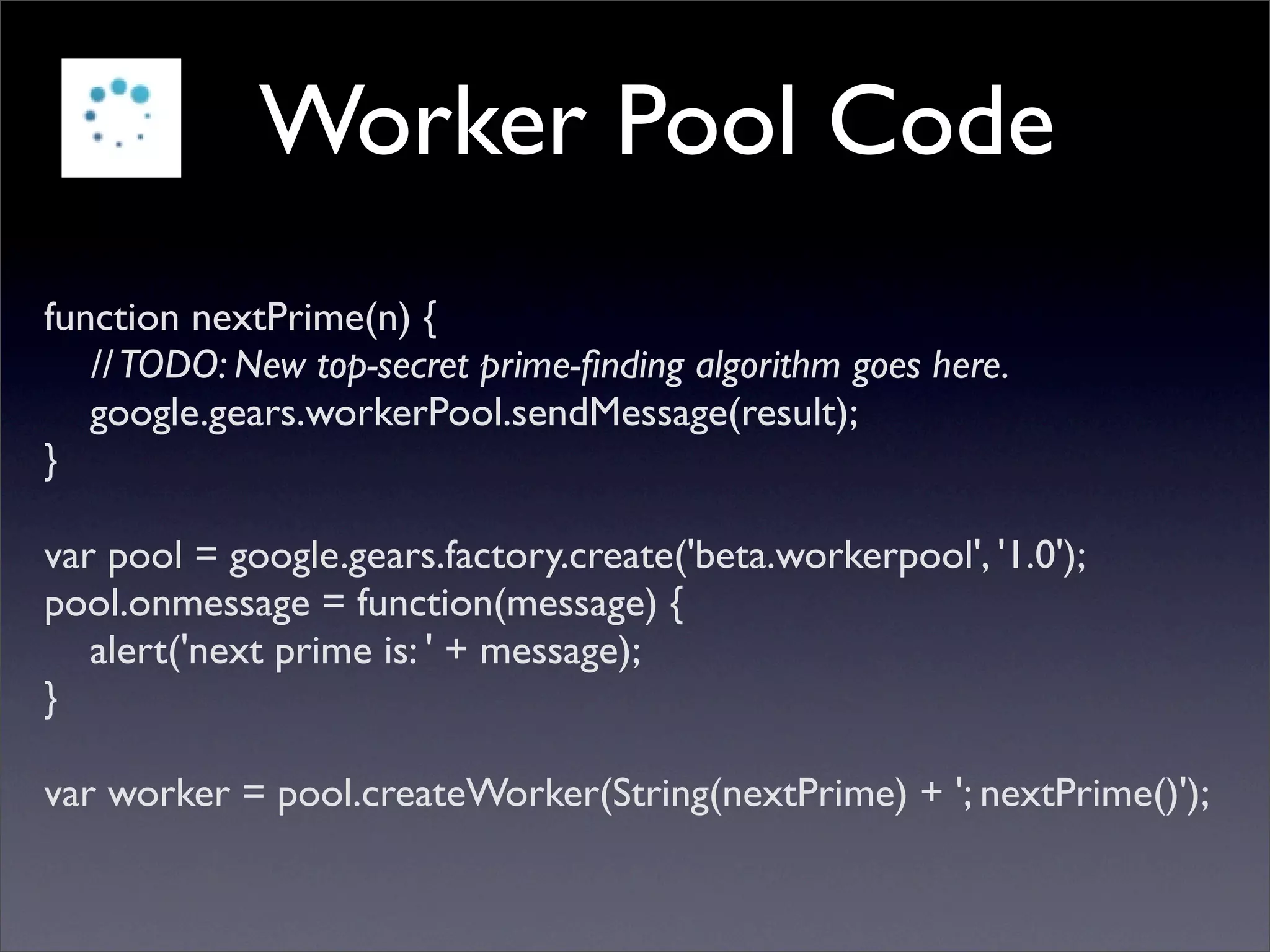 Future of Web Apps: Google Gears