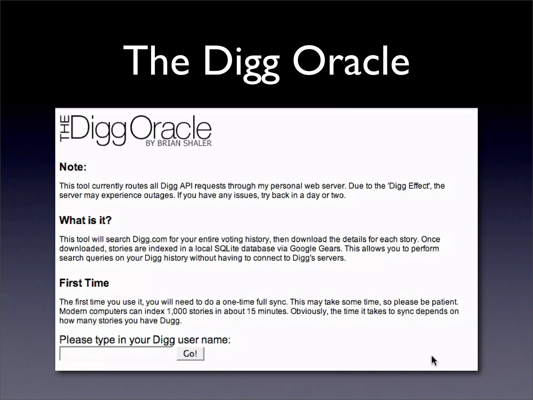 Future of Web Apps: Google Gears