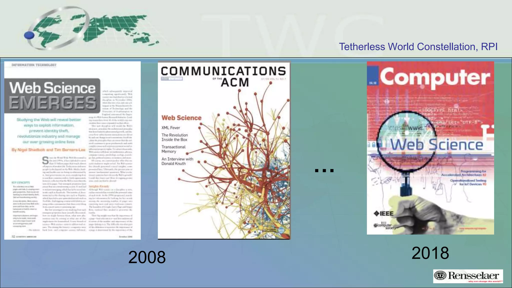 Tetherless World Constellation, RPI
…
2008 2018
 
