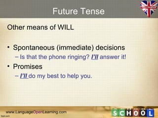 English Grammar - Future Tense | PPT | Free Download