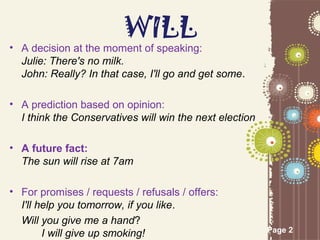 Using future tenses | PPT