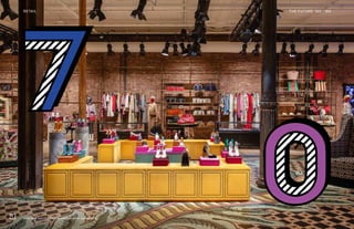 Gucci New York City Flagship concept store, opened 2018
THE FUTURE 100RETAIL 166
 
