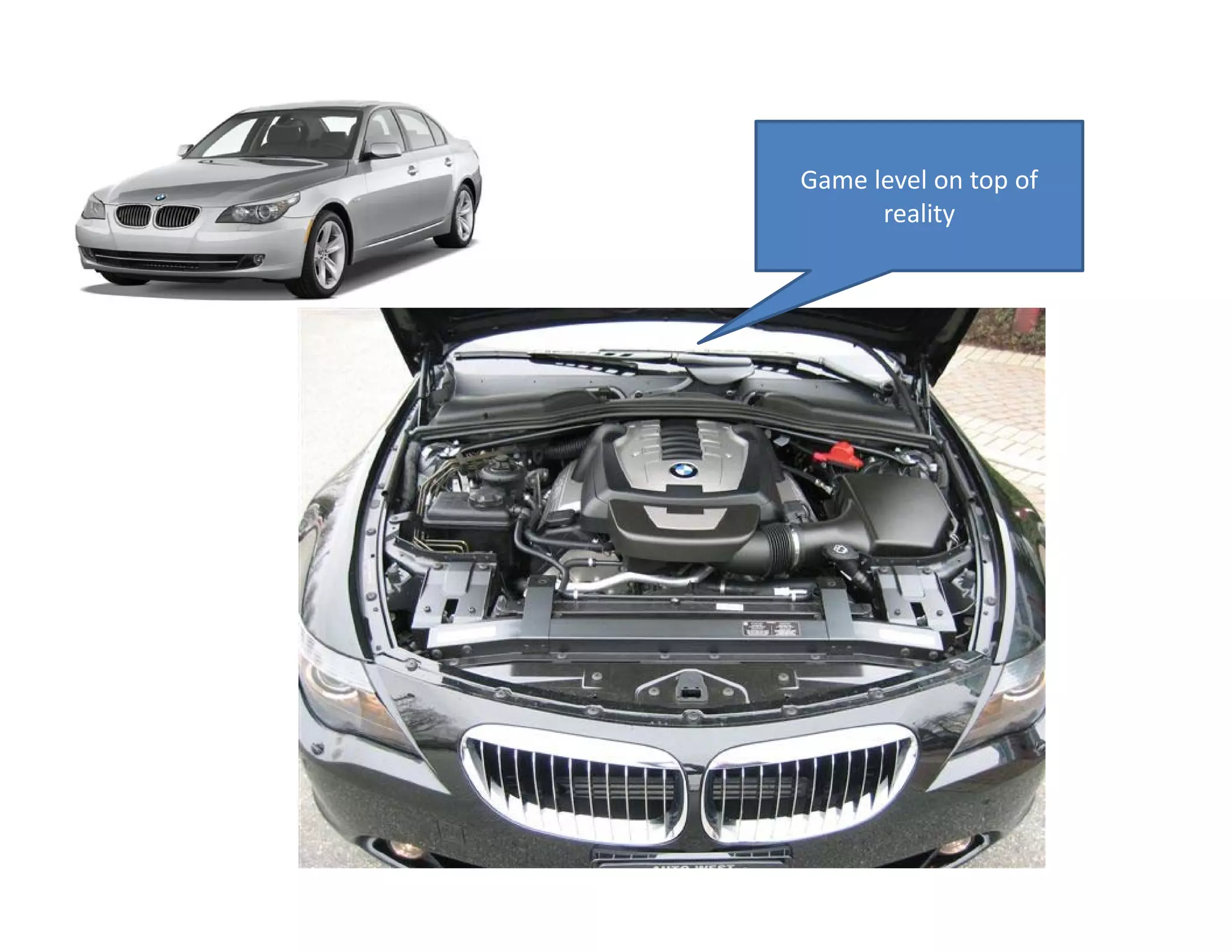 Game level on top of 
      reality
 