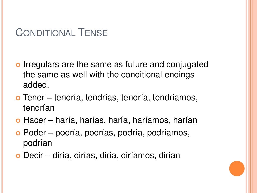 future and conditional spanish endings future and conditional spanish endings