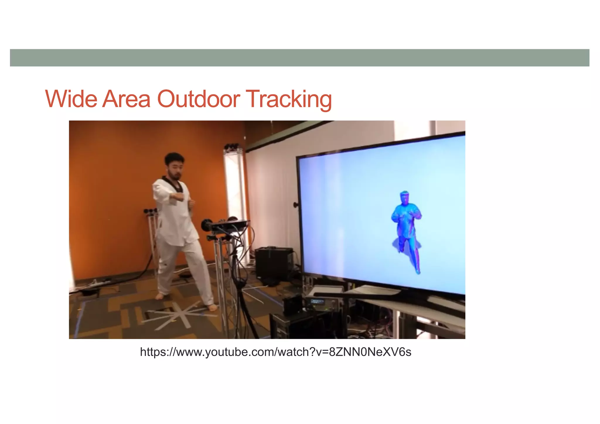 Wide Area Outdoor Tracking
https://www.youtube.com/watch?v=8ZNN0NeXV6s
 