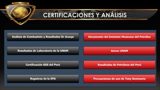 CERTIFICACIONES Y ANÁLISIS
 